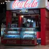 Rajiv Gandhi Hyderabad International Airport - coca-cola food stall