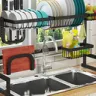 Acelote - hty™-drain rack！multi-function dish drying rack over sink display stand！ × 1