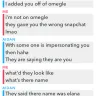 Omegle - impersonation