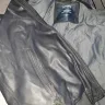 Armani - dark blue hooded jacket made of artificial leather