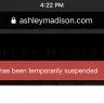 Ashley Madison - temporary suspension - Photo 1