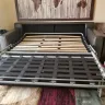 Living Spaces Furniture - nolan leather dark grey sleeper couch and warranty service - Photo 3