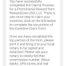 Reward Zone USA - $1000 Visa gift card - Photo 1