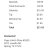 Papa John's - They deliver a man threatened me and cussed me out when he brought my pizza and he have the wrong amount on his receipt compared to my online receipt - Photo 1