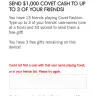 Covet Fashion - Can't receive free 1000$ gift from my facebook friends whom I have invited - Photo 1