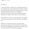 Be2 - My information is handed to debt collector though the bank is investigating the payment