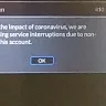 DISH Network - Message on screen saying no interruption in service due to covid-+8 but service was interrupted