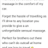 Ethan993 In Car Massage Service (Outcall) - lack of social distancing