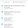 GDex / GD Express - Service I am complaining about, when I track my parcel they said its undelivered due to sorry card but there is no sorry card given.