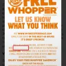 Burger King - Receipt short on redemption space - Photo 1
