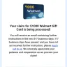 Reward Zone USA - $1000 Walmart Gift Card