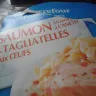 Carrefour - Les poissons saumon et ses tagliatelles aux oeufs.