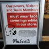 Michaels Stores - I was banned from store after telling clerk I had medical exemption to wearing a mask