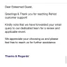 Rehlat - Booking id#2487166. Money refund from rehlat - Photo 3