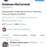 Goldman McCormick PR NYC Frauds Publicist Ryan McCormick and Mark Goldman - Public relations/publicity services were paid for and never rendered. Cruel crooks!