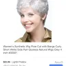 WigSis - White wig pixie cut jf 280