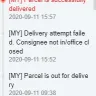 ABX Express - I didn't accept parcel but ABX noted as delivered