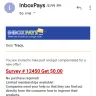 InboxPays.com - Surveys not receiving but was read. No responding to my emails about issues. Not getting credit for competing survey's.