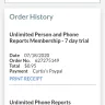 Intelius - Bogus membership that they added to my account. - Photo 2