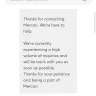 Mercari - Customer service