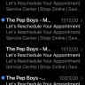 The Pep Boys - Ordering for pick and use of my email address