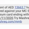 Mashreq Bank - Credit card over charge