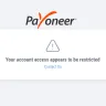 Payoneer - Restricted payoneer - Photo 1