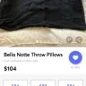 Mercari - Bella Notte homespun pillows black pair