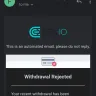 CEX.IO - Withdrawal Rejected