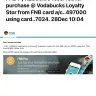 Vodacom - I would like to receive my refund