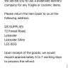 QS Supplies - Delivery and returns - Photo 4