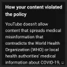 Buy Youtube Subscribers - Medical misinformation policy