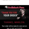 Godfather's Pizza - Customer service / rude employee / online service down after I got a confirmation number that it was ready. - Photo 2