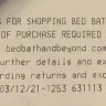 Bed Bath & Beyond - Management called the police because I wanted a refund