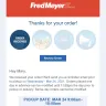 Fred Meyer - Pick up order