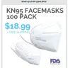 iTechDeals.com - K-N95 Facemasks (100 pk) - $19 shipped