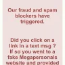 MegaPersonals.com - Account and I.d. Flagged