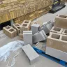Menards - Delivery and packaging of concrete block