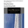 MGM Resorts International - Hotel reservation cancelation