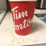 Tim Hortons - Coffee was full of grounds.