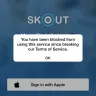 Skout - Email has been blocked