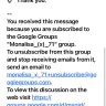 Google - Google Groups spam