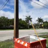 Florida Power & Light [FPL] - Awkward / unique location of new pole