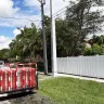 Florida Power & Light [FPL] - Awkward / unique location of new pole