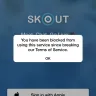 Skout - Blocked my account