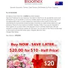 Bloomex - Flowers and chocolate never delivered for a birthday