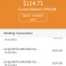 La Quinta Inns & Suites - Over charged my debit card