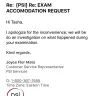 PSI Services - Not giving me accommodations and discriminating against me during a test