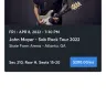 Ticketmaster - Event Tickets Purchased - John Mayer 2022