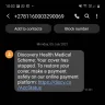 Discovery Health Medical Aid - Membership no. 676170191